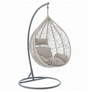 Підвісне крісло-кокон Garden Line FAT1012 Світло-сірий FAT1012 фото - 2