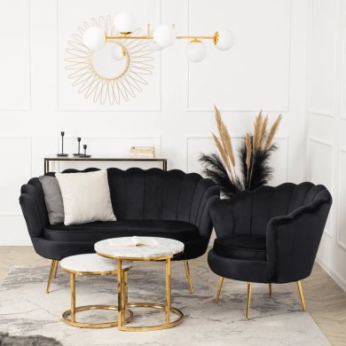 Диван Mebel Elit ZENDAYA Welur Чорний - 12 Диван Mebel Elit ZENDAYA Welur Чорний ME.ZENDAYA/CZ/ZL/V/FW фото - 12