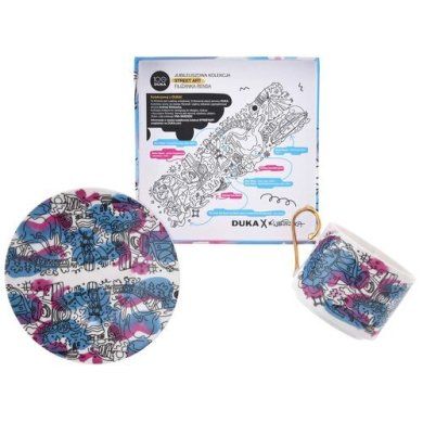 Чашка с блюдцем Duka Street Art Rensa 320 мл | Разноцветный / Принт - 2 Чашка с блюдцем Duka Street Art Rensa 320 мл | Разноцветный / Принт 2220485 фото - 2