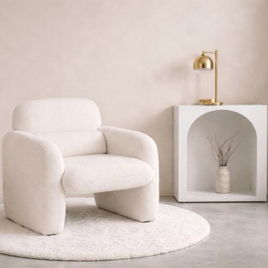 Кресло мягкое Mebel Elit TOGO Boucle Кремовый ME.TOGO/KR/TB/FW фото - 8