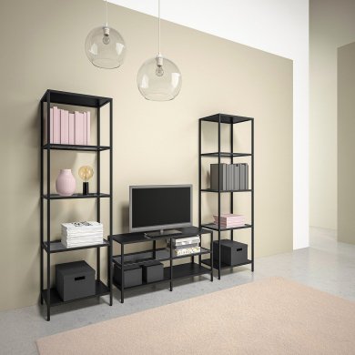IKEA Стеллаж VITTSJO Черный (ИКЕА ВИТШО) 99294560 фото - 5