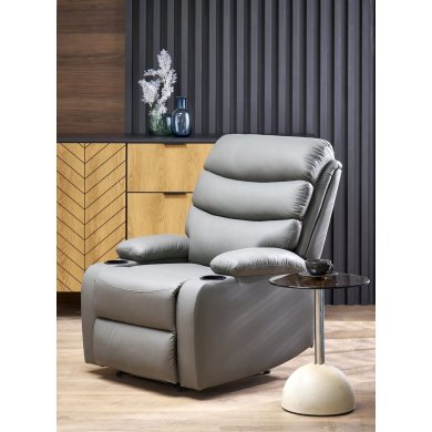 Кресло мягкое раскладное с реклайнером Halmar PERUS Пепельный V-CH-PERUS-FOT-POPIELATY фото - 3