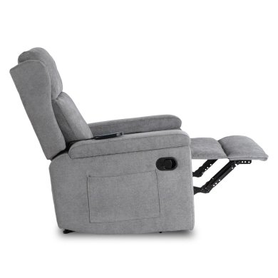 Крісло м'яке розкладне масажне з реклайнером Mebel Elit SEBASTIAN Сірий ME.SEBASTIAN/P/T/FW фото - 6