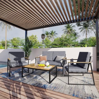 Комплект садових меблів Garden Line ALM8120 Сірий ALM8120 фото - 7