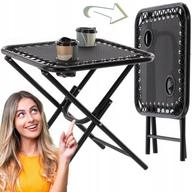 Складаний туристичний стіл Garden Line 50 см Чорний LEZ2739 фото - 10