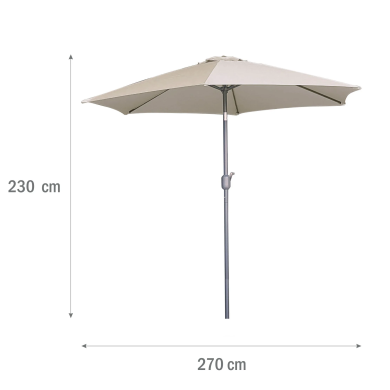 Садовый зонт Meven GIOTTO 270 см Бежевый MV-UM012B-GIOTTO фото - 7