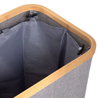 Корзина для белья Homla NELLIE 2 Серый - 3 Корзина для белья Homla NELLIE 2 Серый 227444 фото - 3