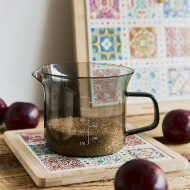 Мірна склянка Homla MAVIS 500 мл Сірий 227390 фото - 4