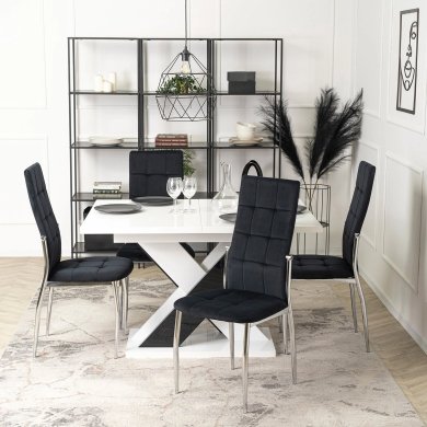 Обеденный стул Mebel Elit MOLLY Welur Черный - 5 Обеденный стул Mebel Elit MOLLY Welur Черный ME.MOLLY/CZ/CH/V/K фото - 5