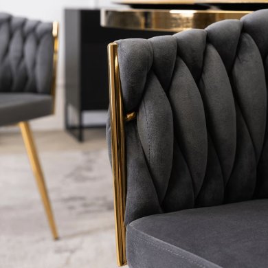 Обідній стілець Mebel Elit CAPI Welur Сірий ME.CAPI/P/ZL/V/K фото - 9