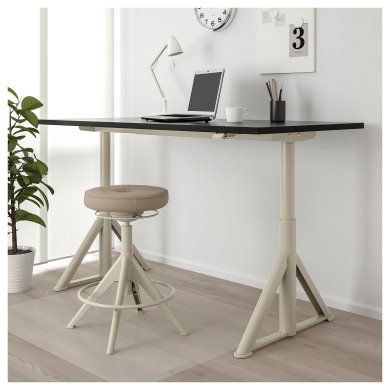 IKEA Письмовий стіл для роботи сидячи/стоячи IDASEN Чорний (ИКЕА ИДАСЕН) 99280978 фото - 3
