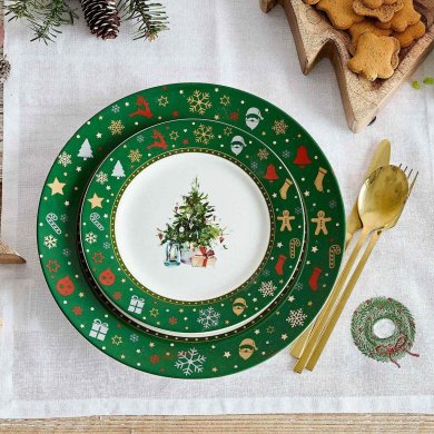 Десертная тарелка Homla KALVEN 19 см Зеленый 218876 фото - 4