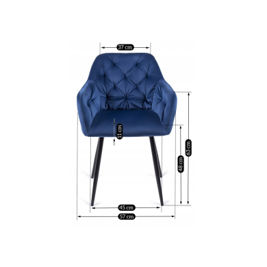 Обеденный комплект Mebel Elit HARRY VIKI | Дуб Ривьера / Синий HARRY/DR/CZ/S/VIKI/GR/V/Z4/K фото - 14