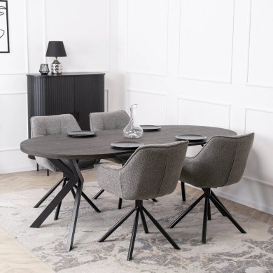 Обідній стілець поворотний Mebel Elit PEONY Сірий ME.PEONY/P/T/K фото - 8