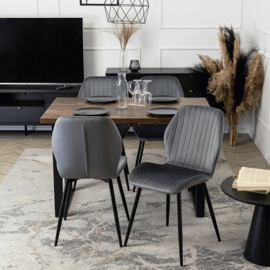 Обідній стілець Mebel Elit LILAC Welur Сірий - 5 Обідній стілець Mebel Elit LILAC Welur Сірий ME.LILAC/P/V/K фото - 5