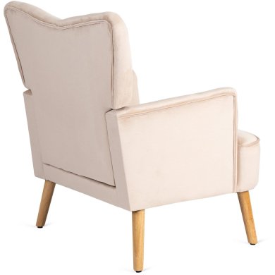 Кресло мягкое Mebel Elit BUNNY Welur Бежевый - 5 Кресло мягкое Mebel Elit BUNNY Welur Бежевый ME.BUNNY/BZ/DK/V/FW фото - 5