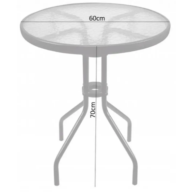 Садовый стол Garden Line NEO5252 Серый - 3 Садовый стол Garden Line NEO5252 Серый NEO5252 фото - 3