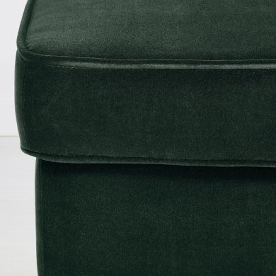 IKEA Крісло м'яке з пуфом STRANDMON Темно-зелений (ИКЕА СТРАНДМОН) 19483908 фото - 2