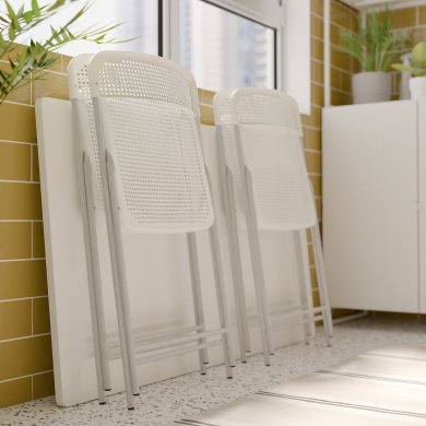 IKEA Складной садовый стул TORPARO Белый (ИКЕА ТОРПАРО) 00537850 фото - 7