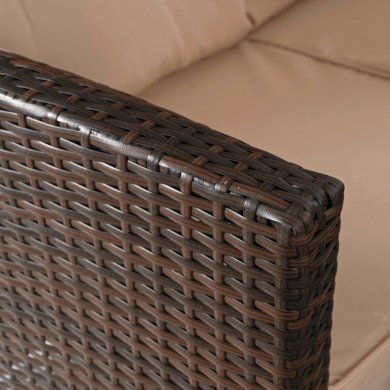 Комплект садовой мебели Mebel Elit DALLAS Коричневый ME.DALLAS/BR/RT/OGR/ZES фото - 6