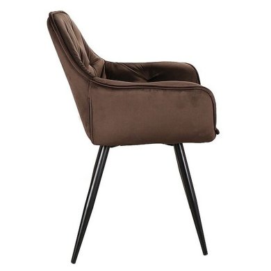 Обеденный стул Signal CHERRY Welur Темно-коричневый CHERRYVCBR фото - 2