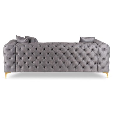 Диван Mebel Elit SORRENTO 3S Welur Серый ME.SORRENTO3S/P/V/SOF фото - 4