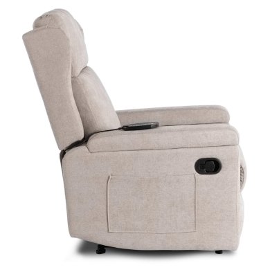 Крісло м'яке розкладне масажне з реклайнером Mebel Elit SEBASTIAN Бежевий ME.SEBASTIAN/BZ/T/FW фото - 5