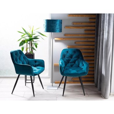 Обеденный стул Signal CHERRY Welur Бирюзовый CHERRYVCTU фото - 2