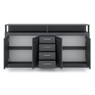 Комод Mebel Elit BLAGO Антрацит W.LUNA/ANT/ANT/KOM4D4S фото - 5