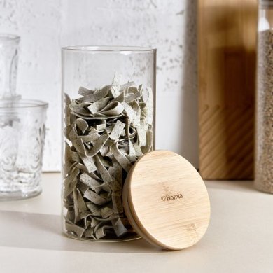 Контейнер Homla ERLE 0,9 л | Прозорий / Дерево - 5 Контейнер Homla ERLE 0,9 л | Прозорий / Дерево 164710 фото - 5