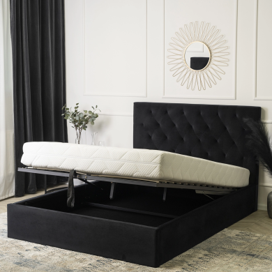 Кровать Mebel Elit LIONEL 140х200 см Черный - 10 Кровать Mebel Elit LIONEL 140х200 см Черный ME.LIONEL/140/CZ/V/LOZZPOJ фото - 10