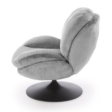 Крісло м'яке поворотне Halmar SHELL Попелястий V-CH-SHELL-FOT-POPIELATY фото - 3