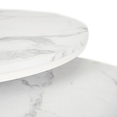 Комплект журнальных столов Mebel Elit JOE MAX Marmur 2 шт Белый - 3 Комплект журнальных столов Mebel Elit JOE MAX Marmur 2 шт Белый ME.MAXJOE/BM/B/L фото - 3