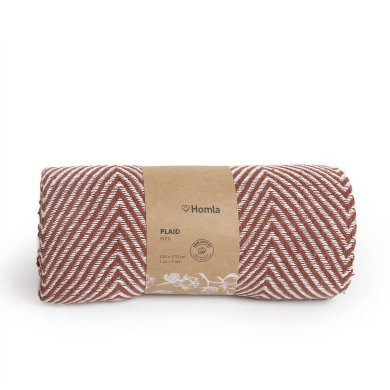 Плед Homla SPARRE 130x170 см Коричневый 210084 фото - 3