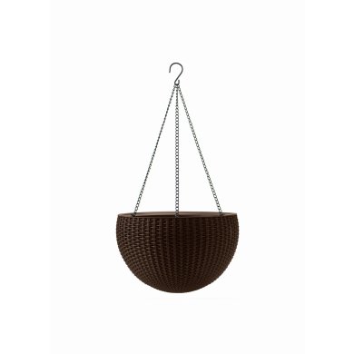 Подвесной горшок Keter Rattan Style Hanging | Коричневый 229544
