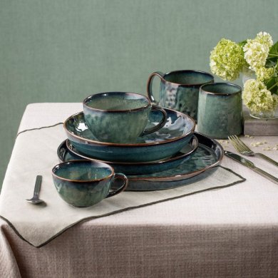 Глубокая тарелка Homla MIDO 21,5 см Зеленый 230829 фото - 5