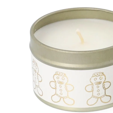 Свічка Homla BILLY 6x4 см | Білий / Золотий 200451 фото - 4