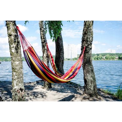 Гамак Garden Line HAM3323 200x100 см Красный - 7 Гамак Garden Line HAM3323 200x100 см Красный HAM3323 фото - 7