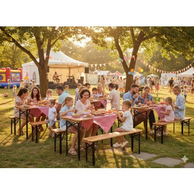 Комплект складной садовой мебели Garden Line WOOD Дерево MEB0780 фото - 9