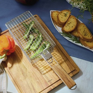 Корзина для барбекю Homla EASY GRILL 48х13х8 см Серебристый - 6 Корзина для барбекю Homla EASY GRILL 48х13х8 см Серебристый 230068 фото - 6