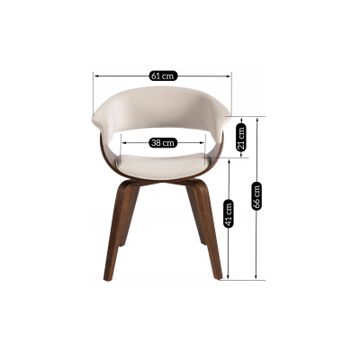 Обеденный стул Mebel Elit GARY Welur Бежевый - 12 Обеденный стул Mebel Elit GARY Welur Бежевый ME.GARY/BZ/O/V/DG/K фото - 12