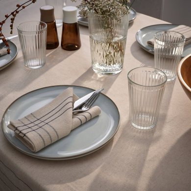 IKEA Набор салфеток VARARV 35х35 см 4 шт Бежевый (ИКЕА ВАРАРВ) 30545863 фото - 3