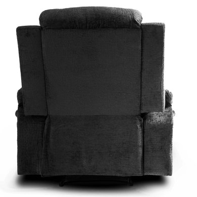 Крісло м'яке розкладне масажне з реклайнером Mebel Elit BOX Welur Чорний ME.BOX/CZ/V/FW фото - 7
