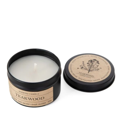 Ароматична свічка Homla BILLY Teakwood 60 г | Чорний / Бежевий 215884 фото - 2