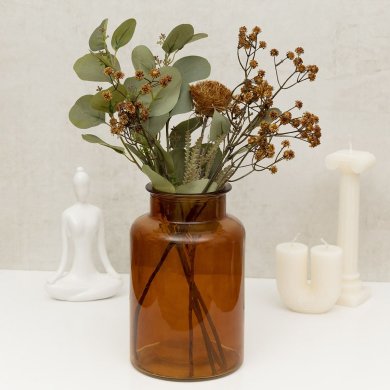Ваза Homla TENNO 14x22 см | Коричневый 208390 фото - 6