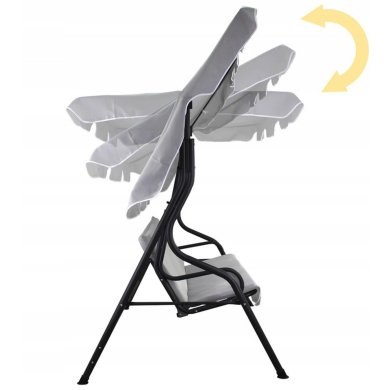 Садовые качели Garden Line 170x110x153 см Серый - 3 Садовые качели Garden Line 170x110x153 см Серый KRE5422 фото - 3