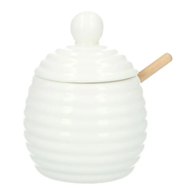 Банка для меду Homla FINCAN 9х12 см | Білий / Дерево - 2 Банка для меду Homla FINCAN 9х12 см | Білий / Дерево 163848 фото - 2