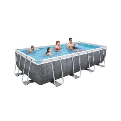 Каркасний басейн Bestway 56996 POWER STEEL 488x244x122 см Сірий - 3 Каркасний басейн Bestway 56996 POWER STEEL 488x244x122 см Сірий 82365914 фото - 3