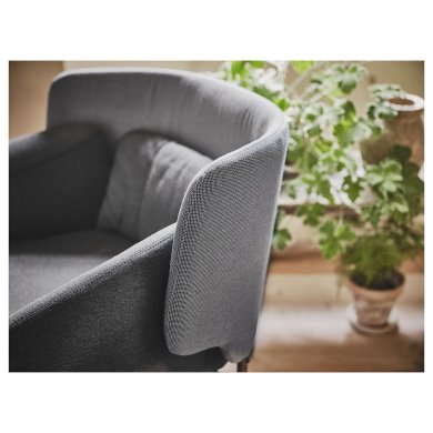 IKEA Крісло м'яке BINGSTA Темно-сірий (ИКЕА БИНГСТА) 20446095 фото - 11
