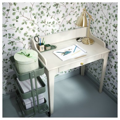 Письменный стол LOMMARP Бежевый - 2 IKEA Письменный стол LOMMARP Бежевый (ИКЕА ЛОММАРП) 90442824 фото - 2